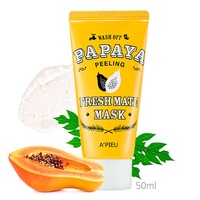  Маска - пилинг для лица с экстрактом папайи A'PIEU Fresh Mate Papaya Mask (Peeling), 50мл - фото