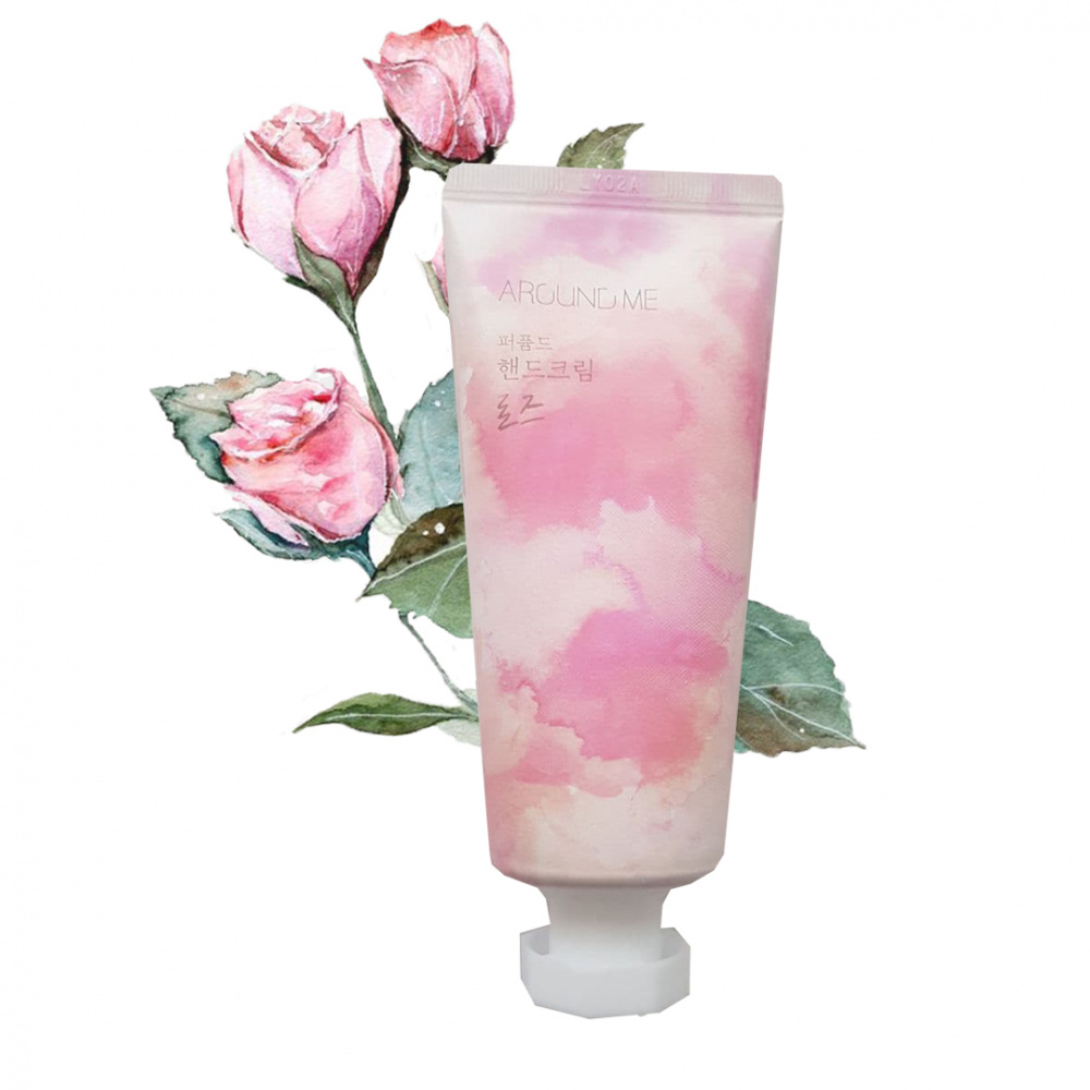Крем для рук с экстрактом розы Around Me Perfumed Hand Cream Rose - фото