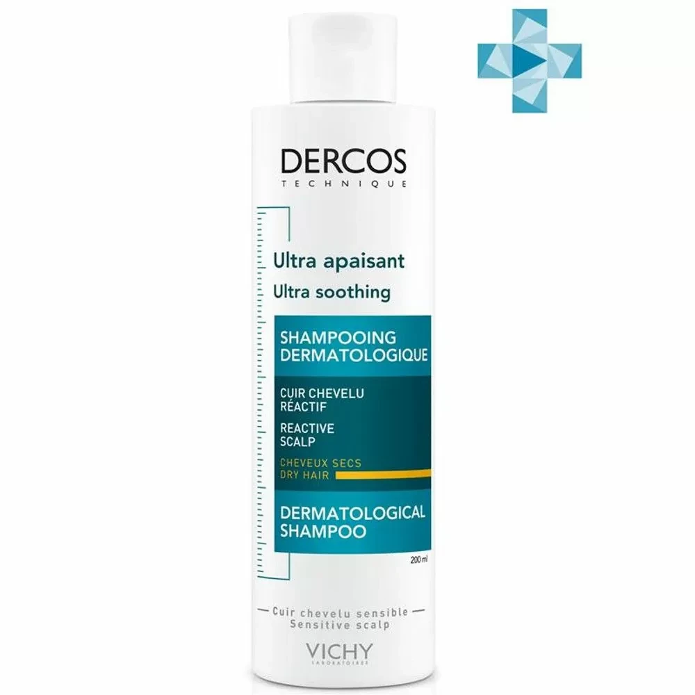 Vichy Dercos Ultra Soothing Dermatological Shampoo 200мл