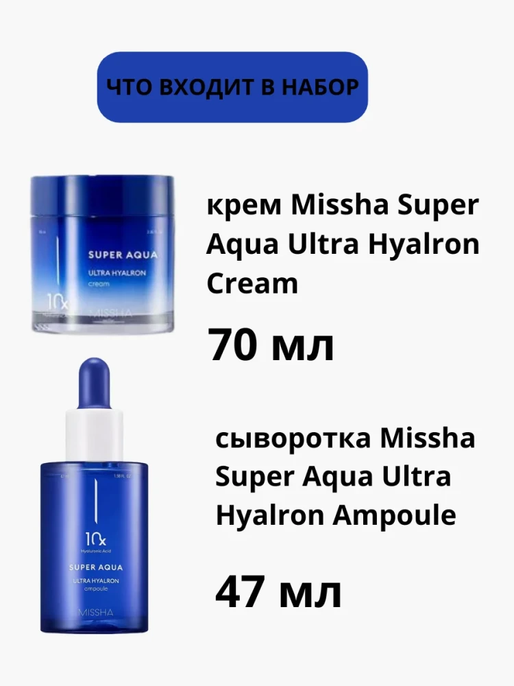 Набор для лица MISSHA Super Aqua Ultra Hyalron Duo Set
