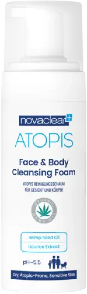 NovaClear Atopis Пенка очищающая для лица и тела для детей и взрослых, 150 мл - фото