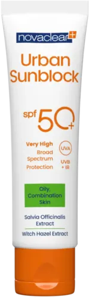 Солнцезащитный крем для жирной кожи NovaClear Urban Sunblock SPF50+ - фото