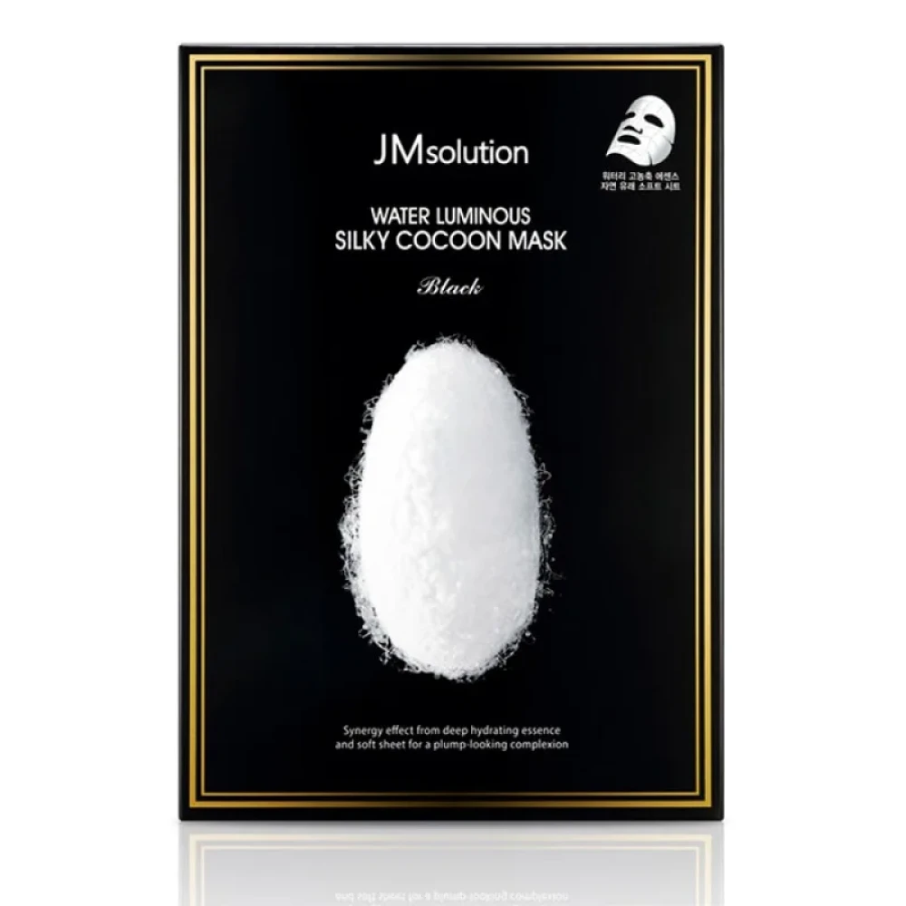 Маска для лица от морщин JMSOLUTION Water Luminus Silky Cocoon Mask Black - фото