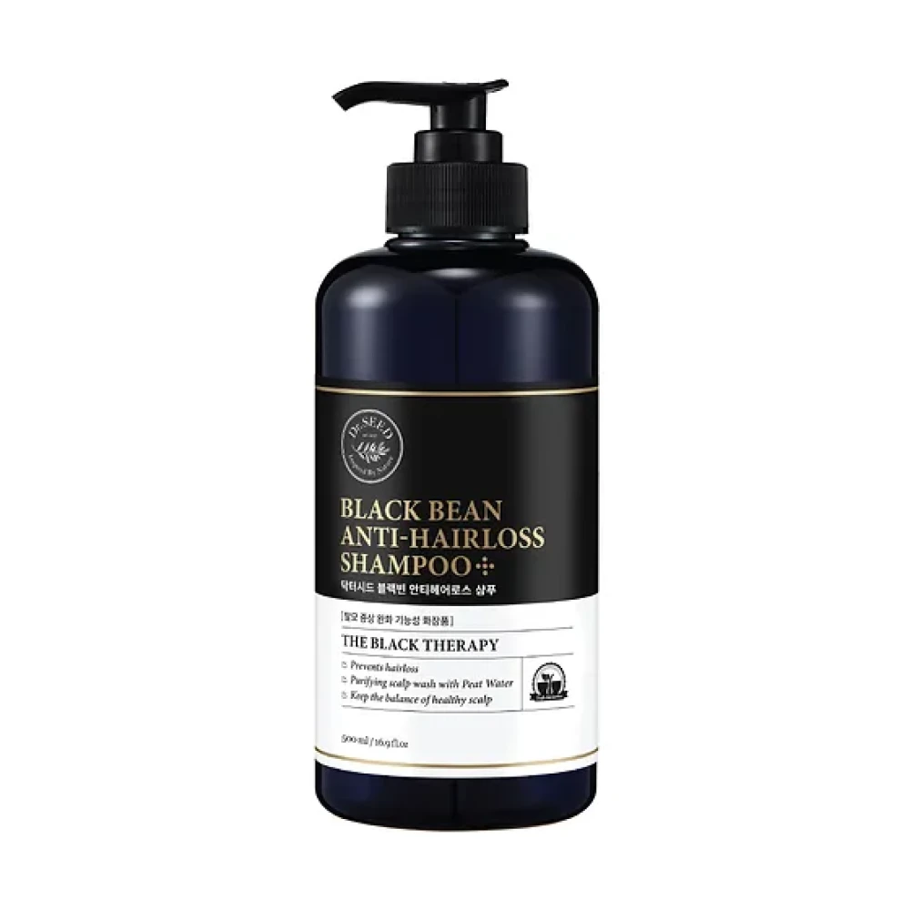 Шампунь против выпадения волос Dr.SEED Black Bean Anti-Hairloss Shampoo, 500 мл - фото