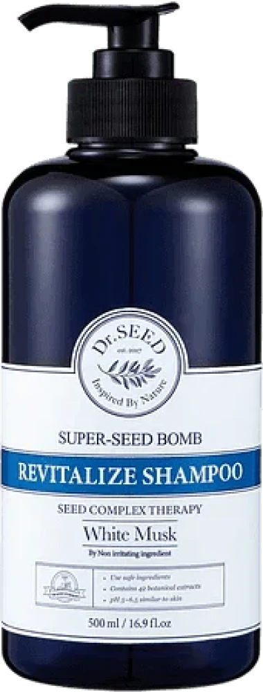 Восстанавливающий шампунь для волос Dr.SEED Shampoo White Musk, 500 мл - фото