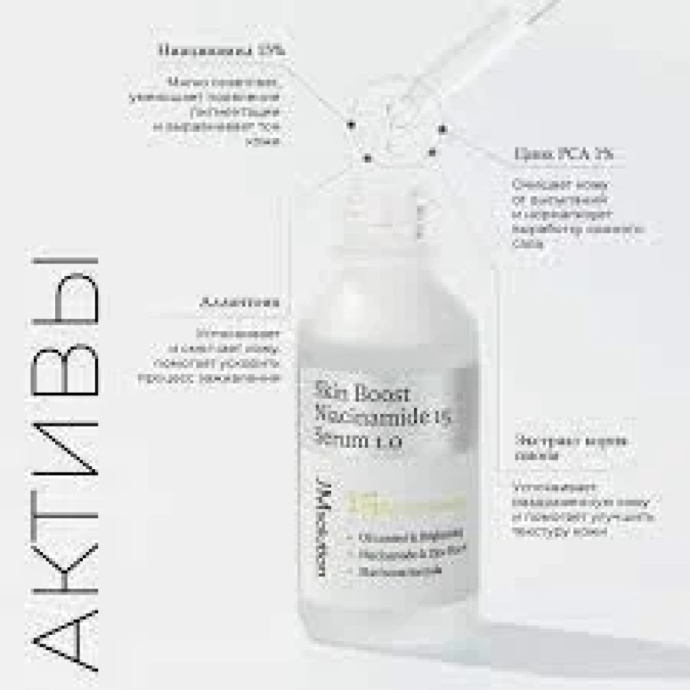 Сыворотка для лица с ниацинамидом JMSOLUTION Skin Boost Niacinamide 15 Serum - фото3