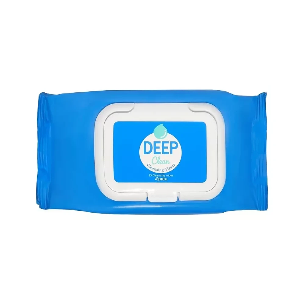 Салфетки для снятия макияжа A'PIEU Deep Clean Cleansing Tissue 25 штук - фото1 Салфетки для снятия макияжа A'PIEU Deep Clean Cleansing Tissue 25 штук - фото1
