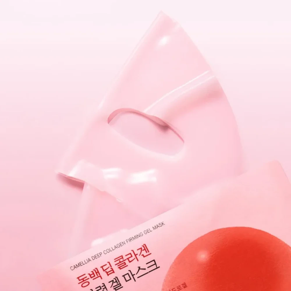 Гидрогелевая маска ROUND LAB CAMELLIA DEEP COLLAGEN FIRMING GEL MASK, 1 шт фото-2