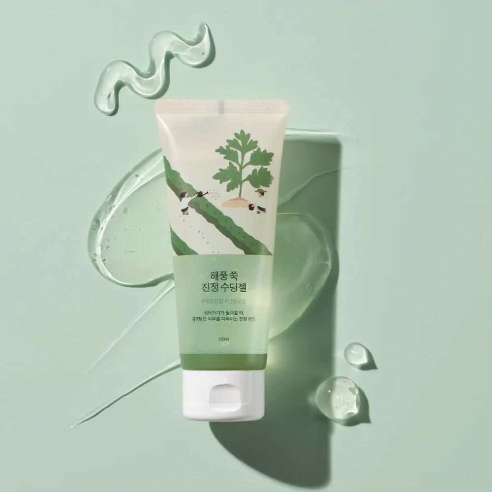 Гель для лица с полынью ROUND LAB MUGWORT CALMING SOOTHING GEL, 150 мл фото-2