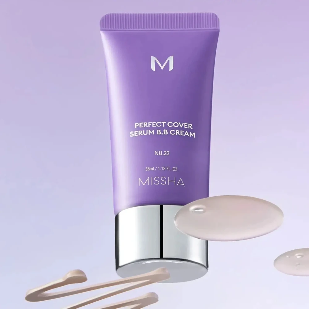 missha bb крем M Perfect Cover Serum BB Cream (No.23/Natural Beige) 20 мл фото-4