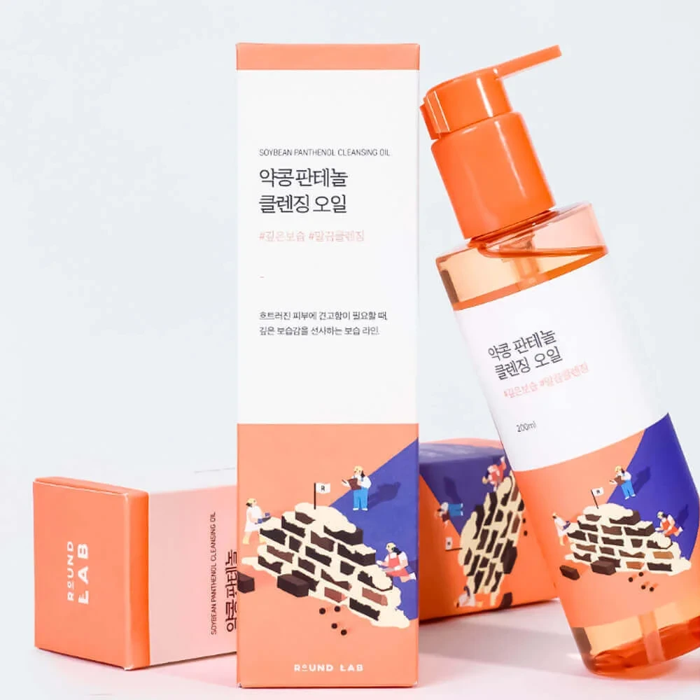 ROUND LAB гидрофильное масло для лица с пантенолом SOYBEAN PANTHENOL CLEANSING OIL, 200 мл - фото2 ROUND LAB гидрофильное масло для лица с пантенолом SOYBEAN PANTHENOL CLEANSING OIL, 200 мл - фото2