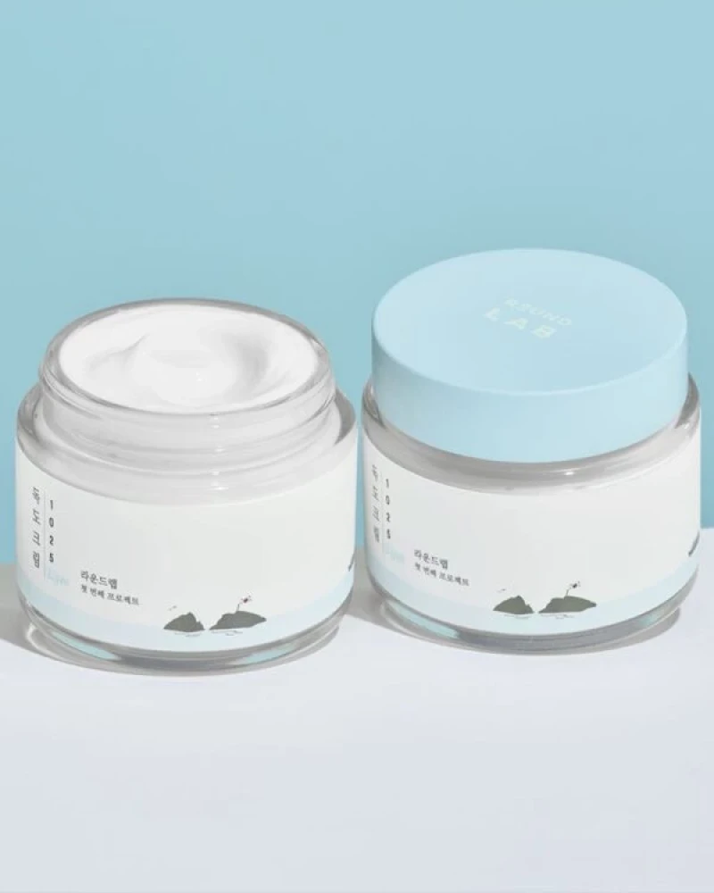 Лёгкий увлажняющий крем для лица ROUND LAB 1025 DOKDO LIGHT CREAM, 80 мл фото-2