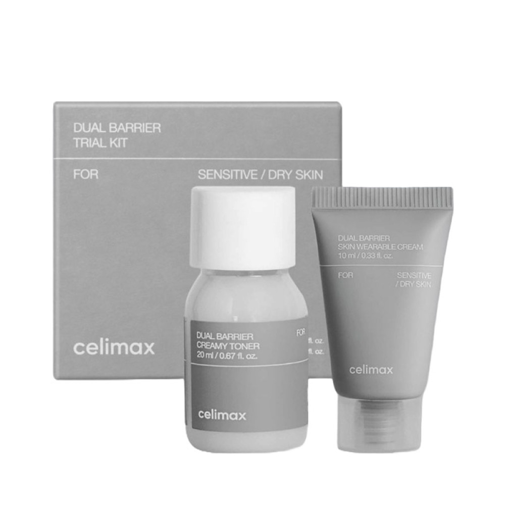CELIMAX Dual Barrier Trial Kit — набор тонер + крем с церамидами - фото1