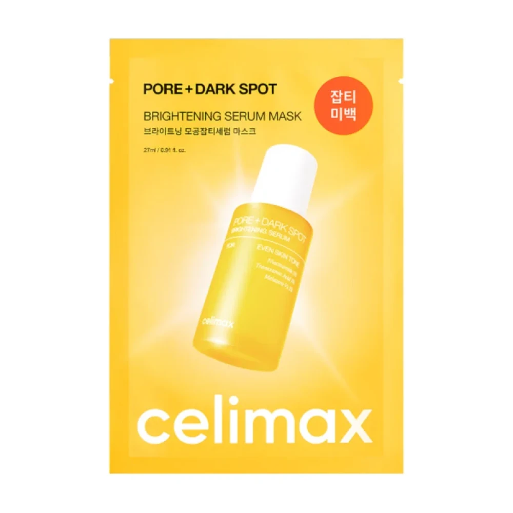 CELIMAX Тканевая маска для выравнивания тона кожи Pore+Dark Spot Brightening Serum Mask, 27 мл - фото1 CELIMAX Тканевая маска для выравнивания тона кожи Pore+Dark Spot Brightening Serum Mask, 27 мл - фото1