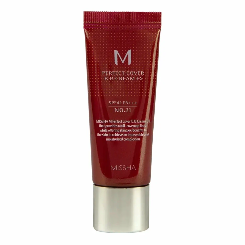 MISSHA bb - крем Perfect Cover BB Cream SPF42/PA+++ (No.21/Light Beige),20 мл - фото1 MISSHA bb - крем Perfect Cover BB Cream SPF42/PA+++ (No.21/Light Beige),20 мл - фото1