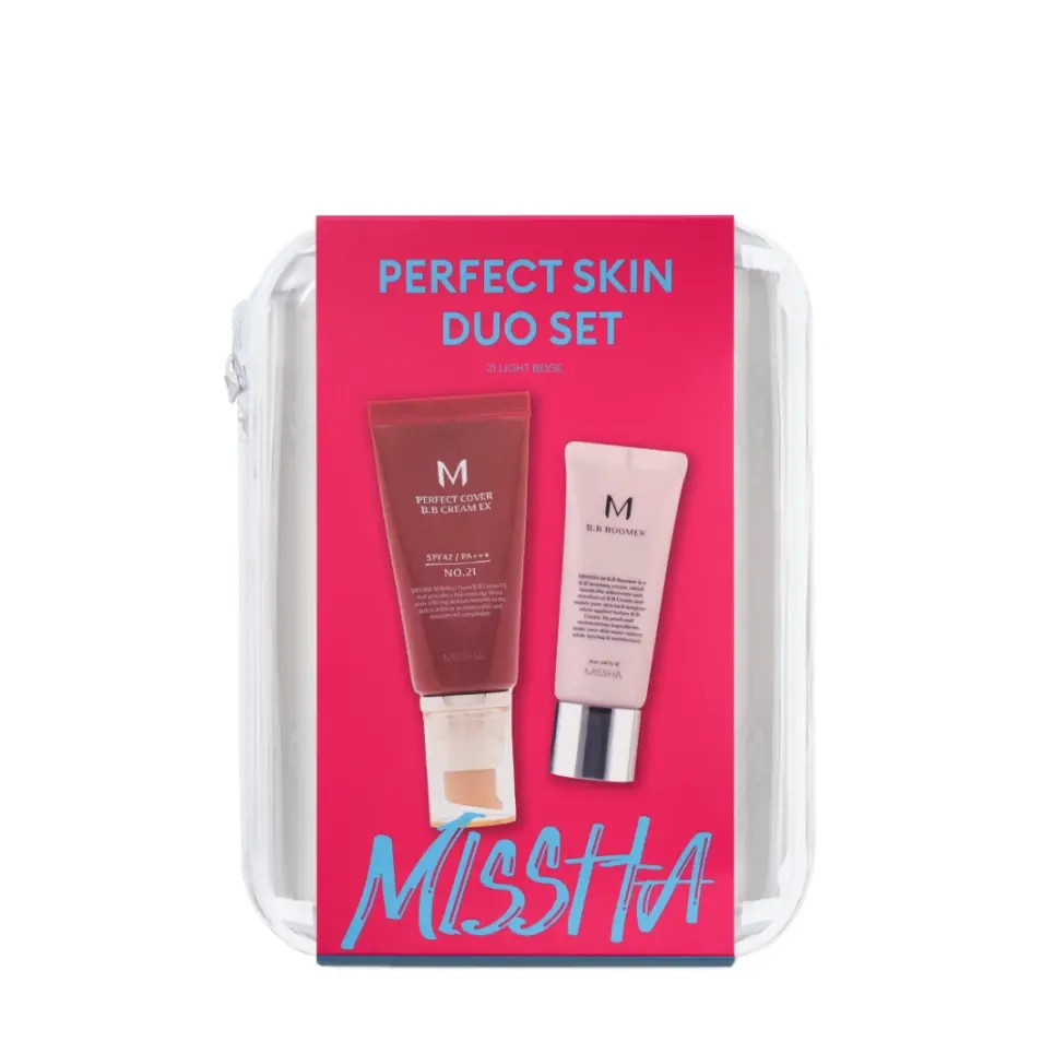 Набор для макияжа Missha Perfect Skin Duo Set BB-крем+Основа под BB-крем No.21 (50мл+20мл) - фото1