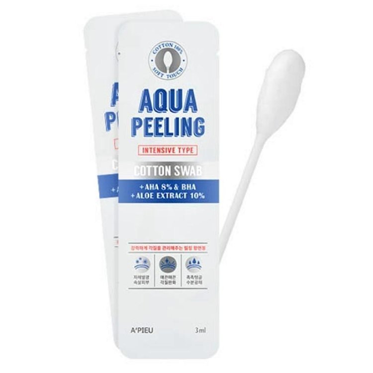 Пилинг для лица на ватной палочке A'PIEU Aqua Peeling Cotton Swab (Intensive) - фото