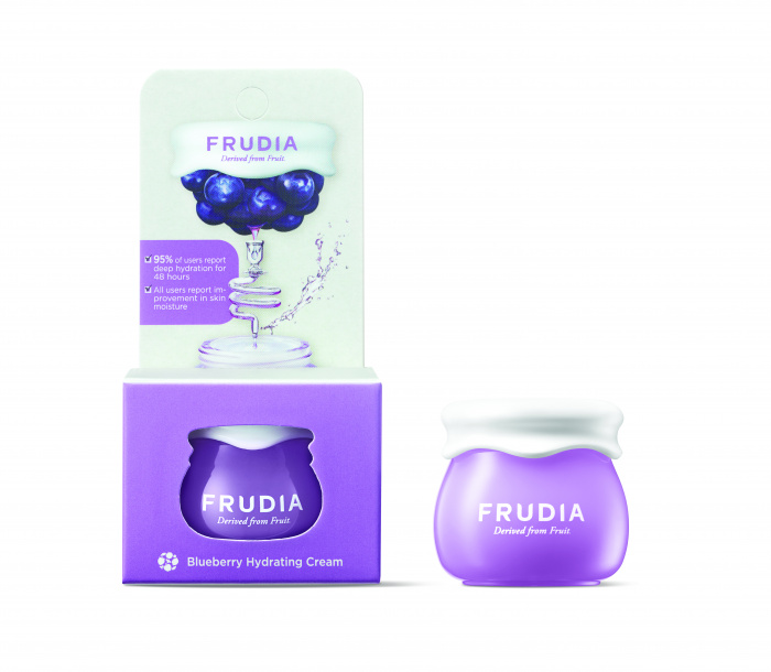 Увлажняющий крем для лица Frudia с черникой Blueberry Hydrating Cream, миниверсия - фото