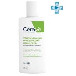 CeraVe / Крем-гель увлажняющий очищающий для нормальной и сухой кожи лица и тела, 88 мл - фото